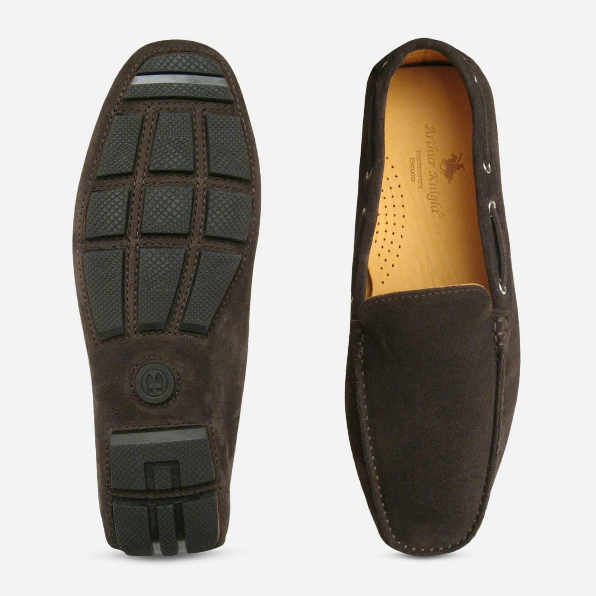 Dark Brown Suede Italian Driving Shoe 