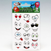 Oster Eier Sticker Freche Lustige Gesichter 12Er Aufkleber Ostern Deko Einfach