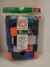10 Pack Wonder Nation Value Pack Boys Briefs Size 8 Medium Underwear New