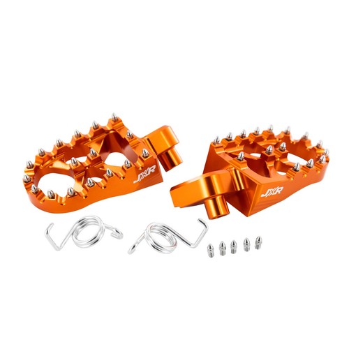 KTM SX SXF 1998 2015 ORANGE WIDE FOOT PEGS 65 85 125 250 350 450 eBay