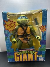Vintage 1989 Teenage Mutant Ninja Turtles Giant Size 13” Leonardo 
