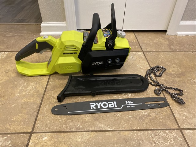 Ryobi RY40503 40V 14 Inch Brushless Cordless Chainsaw for ...