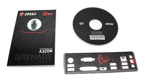 MSI A320M Grenade - Handbuch - Blende - Treiber CD   #329987