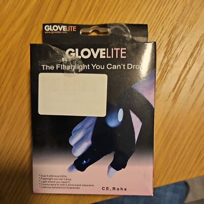 Glove Lite Outdoor Arbeit LED Lichtstrahl Handschuhe Rave Finger Geschenk Beleuchtung UK 