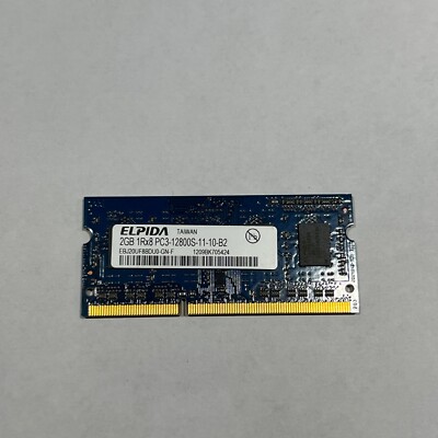 2GB SDRAM Arbeitsspeicher von Elpida EBJ20UF8BDU0-GN-F, PC3-12800S, DDR3