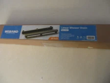 WEBANG 28 Inch Rectangular Linear Drain with Accessories (Matte Black) 28"