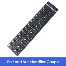 Thread Gauge and Metric Thread Checker Nut Identifier Gauge 28 Bolt Size