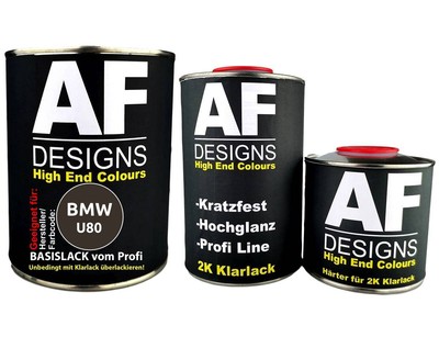 FÜR BMW U80 Macadamia Metallic 2,5L Autolack Set Klarlack Härter