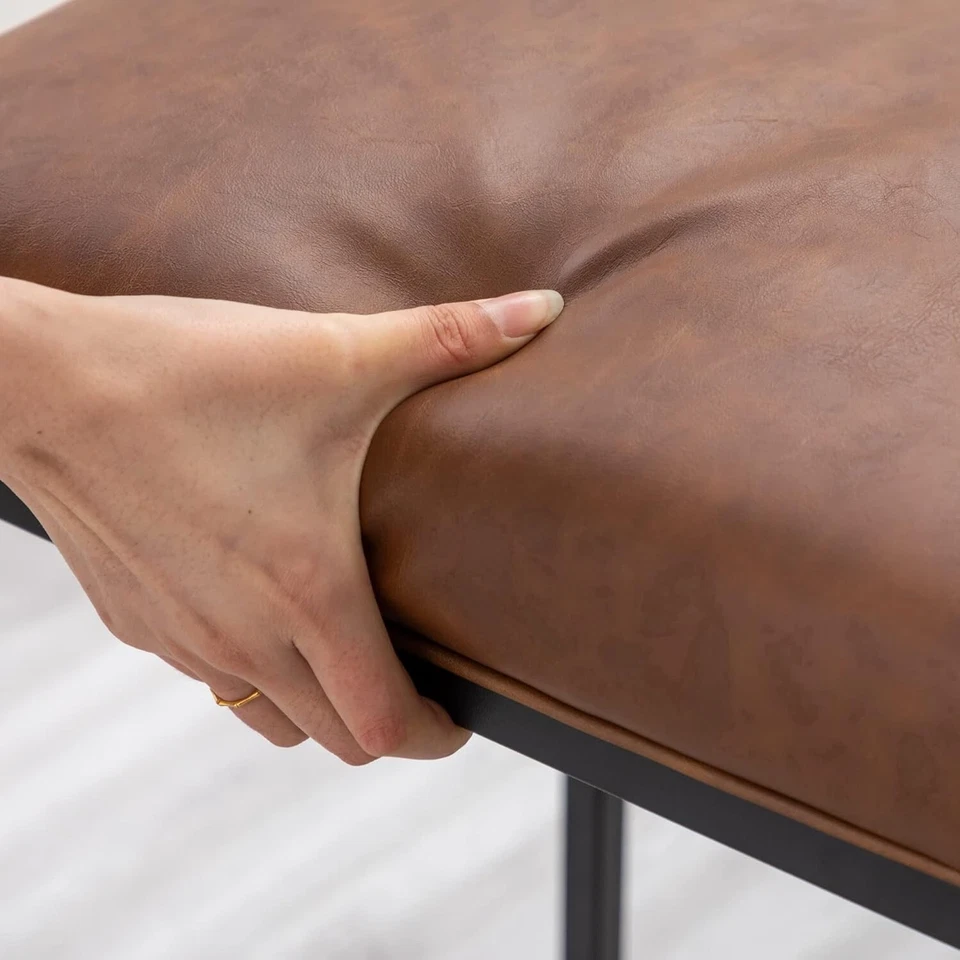 Brown and Black 24" Kitchen Counter Bar Stools Chair - Image 4 of 4