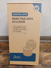 Hopelife Nano True HEPA H13 Lever For Levoit Core 300 Air Purifier Filter 2 Pack