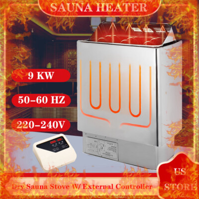 6KW 9KW Residential Stainless Steel Dry Sauna Heater Stove External Controller