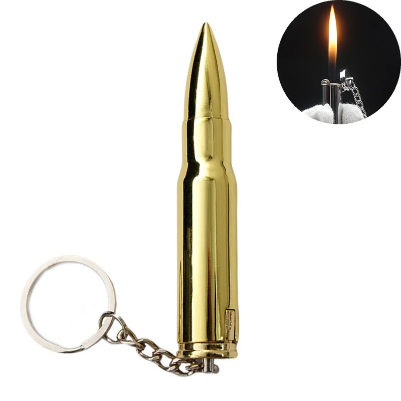 Bullet-shaped Refillable Butane Gas Lighter