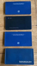 4 Assorted Checkbook Covers with Transaction Registers
