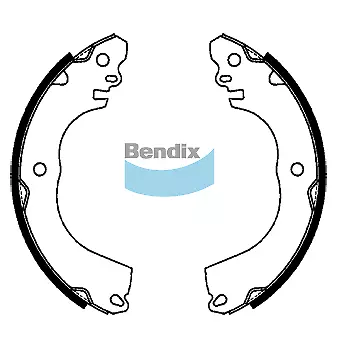 Bendix Rear Brake Shoes for Mitsubishi Mirage A1, A03A 1.2L 3A92 Petrol 2012-202 - Picture 1 of 2
