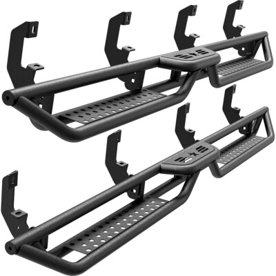 For 2019-2025 Silverado/Sierra 1500 Crew Cab 6'' Running Board Nerf Bar Side Step