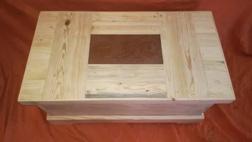 Baúl de madera maciza para el hogar