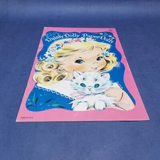 Saalfield Vintage Uncut Paper Doll Book Dainty Dolly # 1368
