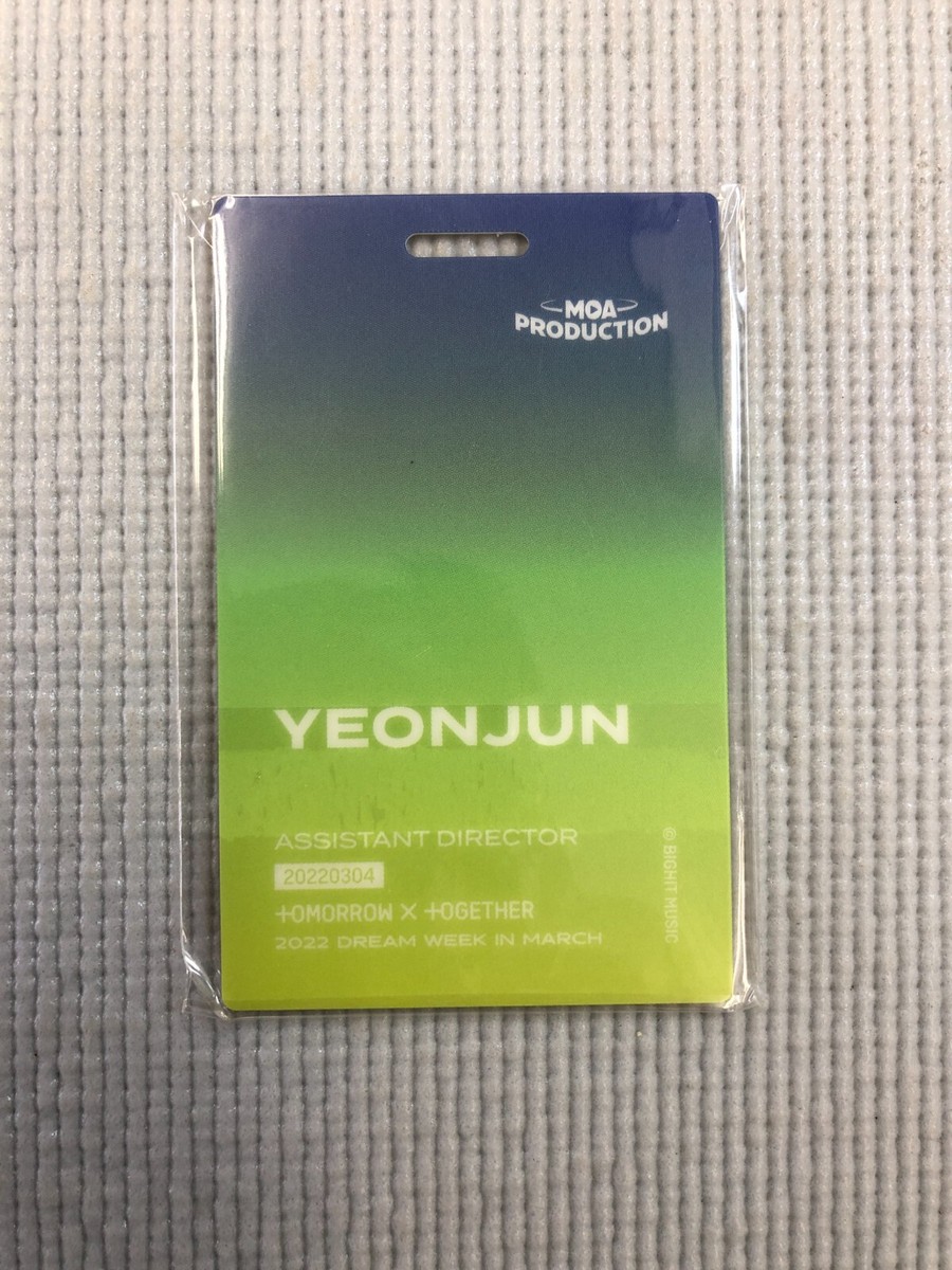 TXT 2022Dreamweek IDカード TXT 2022 Dream Week In March ID Card(Yeonjun) | eBay