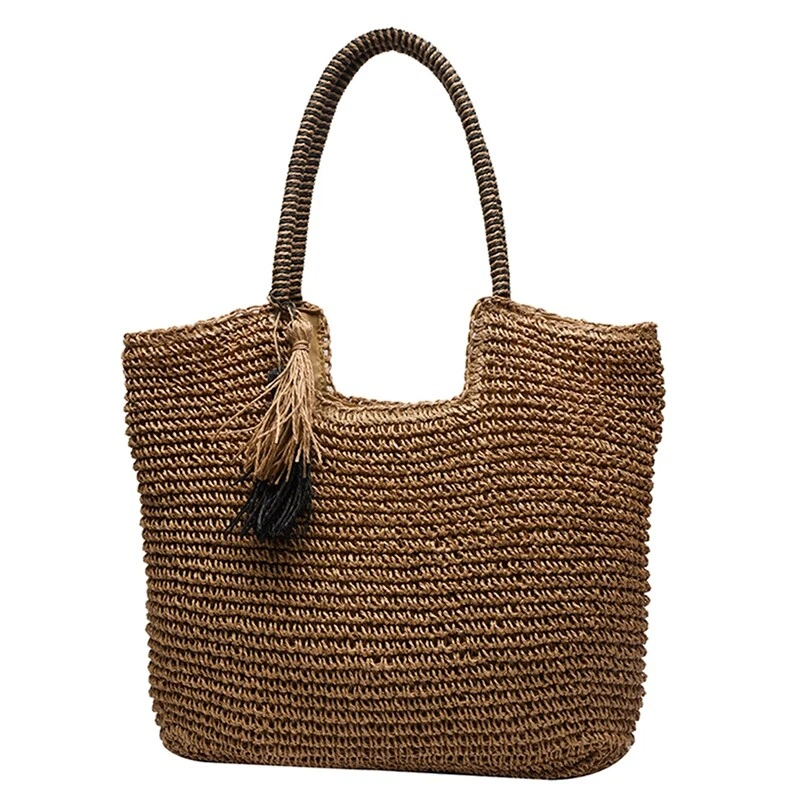 Ladies Big Straw Side Bags for Women Hit Summer Fashion Shouldess