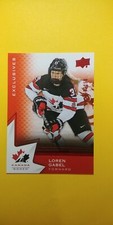 2020-21 UD Canada Juniors Exclusives 163/250 Loren Gabel #58 Boston Fleet