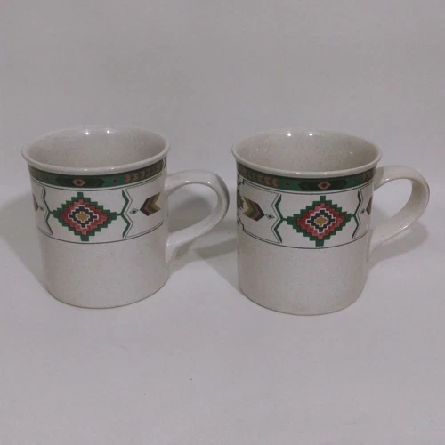 Studio Nova ADIRONDACK Y2201 Mugs / Cups Aztec - Southwest Design Set of 2