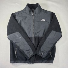 The North Face Denali Polartec Fleece Jacket Black Full Zip Mock Neck Youth L