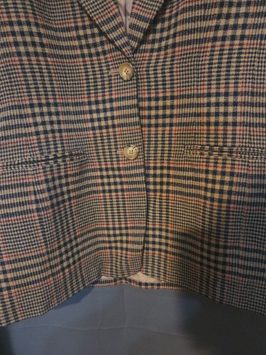 Liz Claiborne Plaid Blazer, Women's Size 8P Jacket, Preppy Style, Old Money - Picture 5 of 8