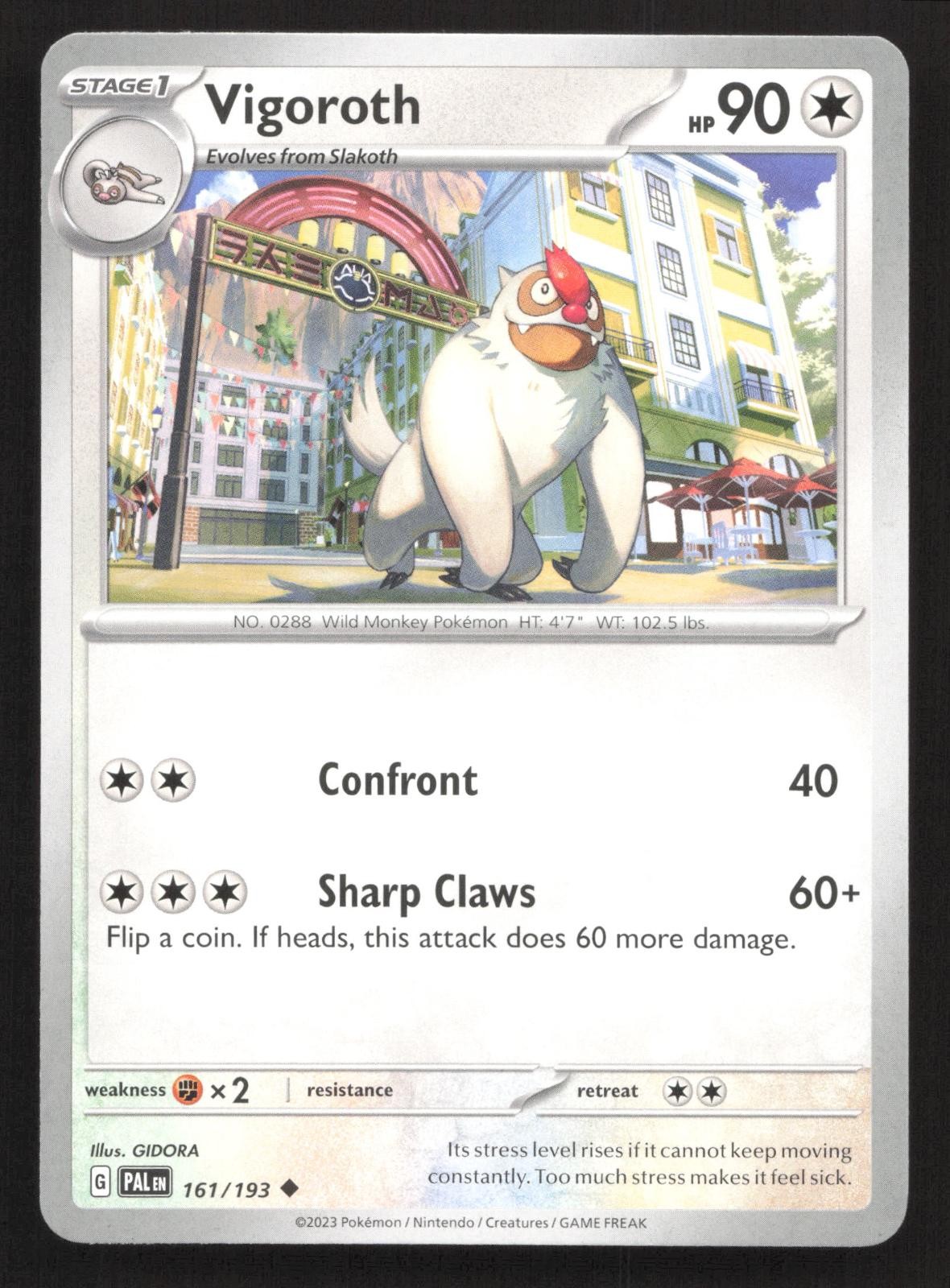 Vigoroth 161/193 Paldea Evolved Uncommon Pokemon NM/M