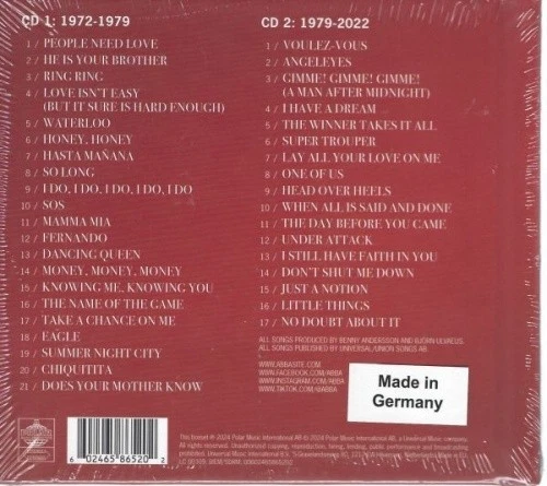 ABBA - The Singles: The First Fifty Years - Ltd. - Digipack - 2 CD - Neu / OVP - Bild 2 von 2