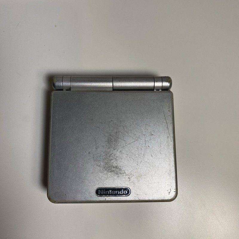 Nintendo Gameboy Advance SP [AGS-001] Silver Gray Handheld - For Parts or Repair