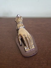 Vintage PARK SHERMAN Brass LEFT HAND LETTER Note Holder Springfield IL