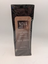 Nova Hair Light Brown Hair Dye Shampoo for Men  Women - 6.76 oz - Ex: 3/27