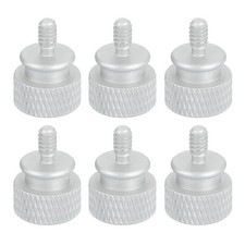 6 PCS 6-32 UNC Aluminum Thumb Screws 12x16mm Computer Case Side Panel White