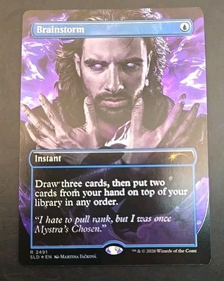 Brainstorm (2491) Secret Lair Drop MTG Foil Near Mint 