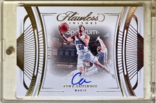 2023 Panini Flawless Cole Anthony Flawless Finishes On Card Auto /25 SSP RARE