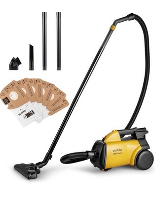 Yellow 3670M Canister Vacuum - Deep Cleaning Made Easy with 5 Bags & Attachments
