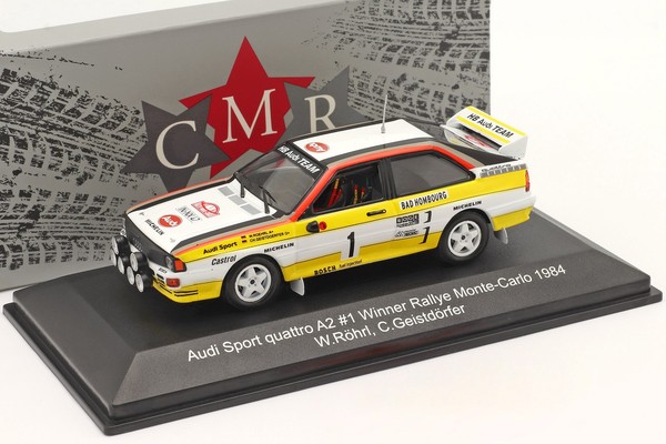 Audi Quattro A2 #1 Sieger Rallye Monte Carlo 1984 R�Hrl, Geistd�Rfer 1:43 Cmr-image