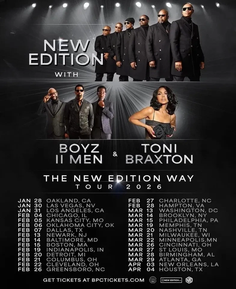 New Edition Band 2026 – The New Edition Way Tour Poster