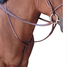 12TO Cob Passport Horse Noseband Square Raised Standing Martingale Mahogany