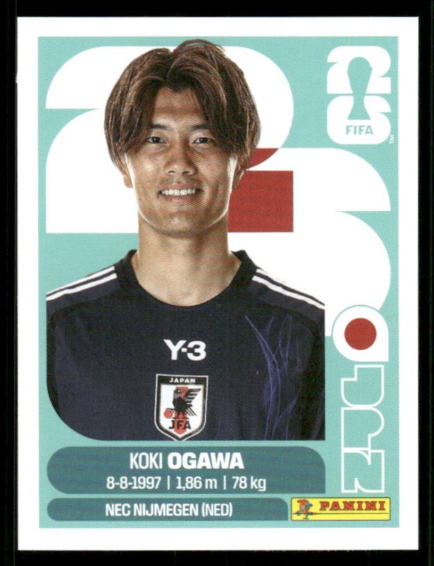 2026 USA Fifa World Cup Panini Sticker KOKI OGAWA Japan JPN19