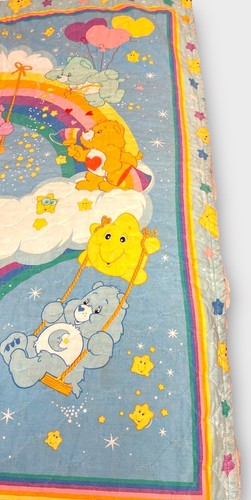 CARE BEARS 30x40 GESTEPPTE KRIPPE PANEL 100% BAUMWOLLSTOFF Fertigkanten Cranston - Bild 10 von 14