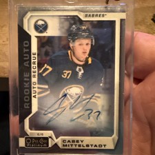 2018-19 Rookie Autos 2019-20 O-Pee-Chee Platinum Update Casey Mittelstadt #R-CM