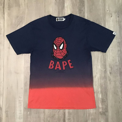 BAPE × Marvel Comics Spider Man Gradient T-shirt NIGO A Bathing Ape Size S