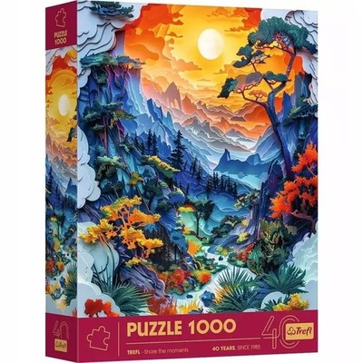 Puzzle 1000 elementów. Paper Art: Dolina - Trefl