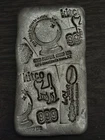 Rare 10 Oz Dennis England Series 1 Mash Up Poured Silver Bar Ingot Kitco 999