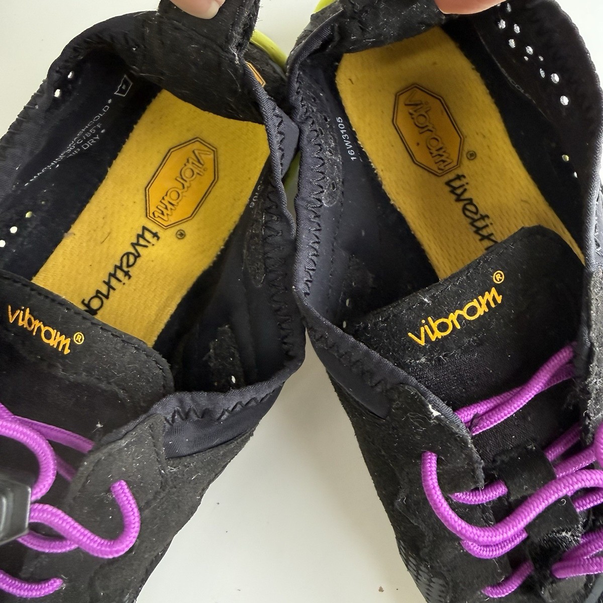 Vibram Women's FiveFingers V-Run Shoe Black Purple Size 38 | eBay