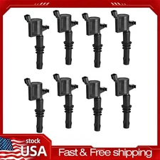 8 pack For Genuine DG511 Ignition Coil & Spark Plug SP546 Fit F150 Ford Lincoln