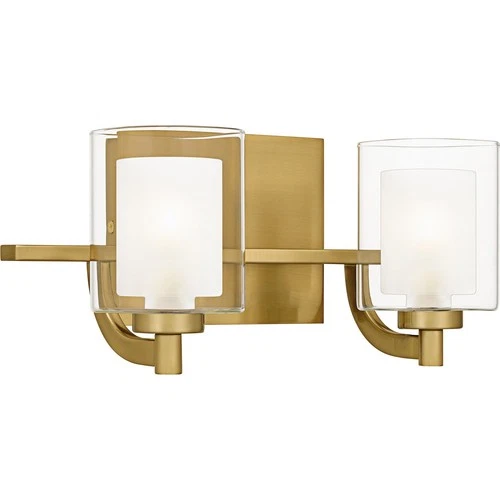 Brushed Gold  Bathroom Vanity Light from the Kolt Collection - Picture 3 of 5