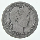1911-D Barber Quarter Average Circ *5679