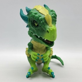 ⭐️ 2018 Wowwee Fingerlings Untamed Venom Green Horned Dragon - Tested & Works